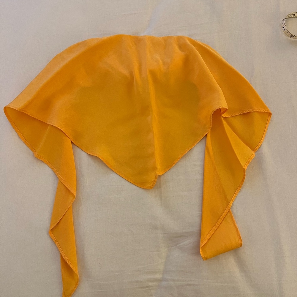 Orange Silk top